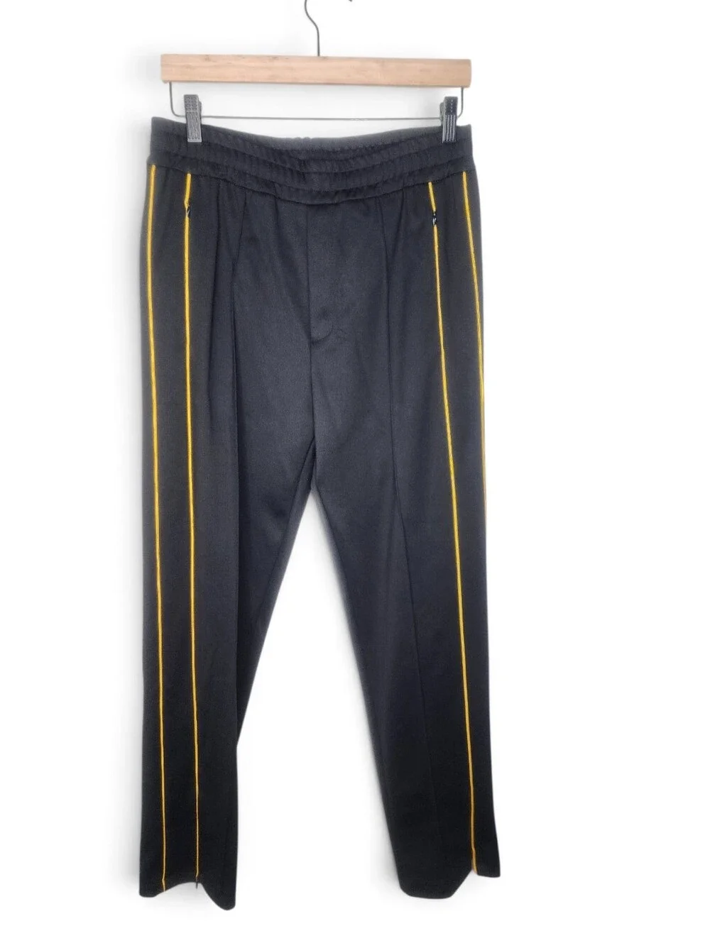 Joseph Slim-Fit Piped Tech Jersey Track Pants In Black Size S